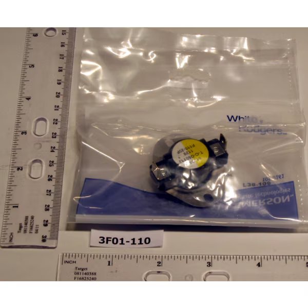 3F01-110 Snap Disc Fan Control, White-Rodgers, Mfr#: 3F01-110